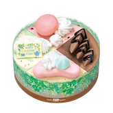 4色調色盤 冰淇淋蛋糕